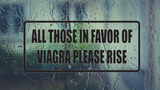 All those in favor if viagra please rise Wall Decal - Removable - Fusion Decals