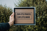 Your little princess is my little whore Wall Decal - Removable - Fusion Decals