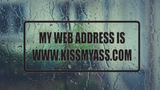 My web address is www.kissmyass.com Wall Decal - Removable - Fusion Decals