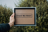 Trust no one! Wall Decal - Removable - Fusion Decals