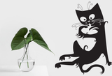 Black Cat Style 1 Vinyl Wall Car Window Decal - Fusion Decals