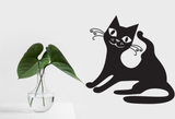Black Cat Style 5 Vinyl Wall Car Window Decal - Fusion Decals