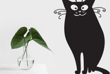 Black Cat Style 17 Vinyl Wall Car Window Decal - Fusion Decals