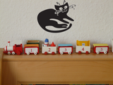 Black Cat Style 20 Vinyl Wall Car Window Decal - Fusion Decals