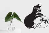 Black Cat Style 44 Vinyl Wall Car Window Decal - Fusion Decals
