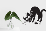 Black Cat Style 55 Vinyl Wall Car Window Decal - Fusion Decals