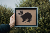 Black Cat Style 71 Vinyl Wall Car Window Decal - Fusion Decals