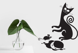 Black Cat Style 75 Vinyl Wall Car Window Decal - Fusion Decals