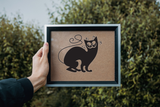 Black Cat Style 100 Vinyl Wall Car Window Decal - Fusion Decals