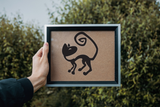 Black White Cat Style 1 Vinyl Wall Car Window Decal - Fusion Decals