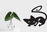 Black White Cat Style 3 Vinyl Wall Car Window Decal - Fusion Decals