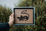 Black White Cat Style 3 Vinyl Wall Car Window Decal - Fusion Decals