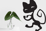 Black White Cat Style 5 Vinyl Wall Car Window Decal - Fusion Decals