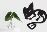 Black White Cat Style 6 Vinyl Wall Car Window Decal - Fusion Decals