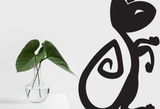 Black White Cat Style 7 Vinyl Wall Car Window Decal - Fusion Decals