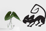 Black White Cat Style 9 Vinyl Wall Car Window Decal - Fusion Decals