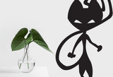 Black White Cat Style 11 Vinyl Wall Car Window Decal - Fusion Decals