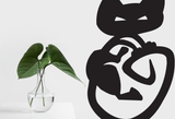Black White Cat Style 12 Vinyl Wall Car Window Decal - Fusion Decals