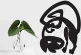 Black White Cat Style 13 Vinyl Wall Car Window Decal - Fusion Decals
