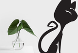 Black White Cat Style 14 Vinyl Wall Car Window Decal - Fusion Decals
