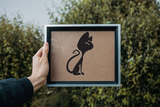 Black White Cat Style 14 Vinyl Wall Car Window Decal - Fusion Decals