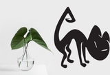 Black White Cat Style 21 Vinyl Wall Car Window Decal - Fusion Decals