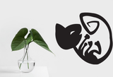 Black White Cat Style 22 Vinyl Wall Car Window Decal - Fusion Decals