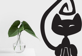 Black White Cat Style 24 Vinyl Wall Car Window Decal - Fusion Decals