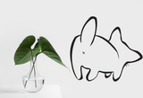 Black White Cat Style 36 Vinyl Wall Car Window Decal - Fusion Decals