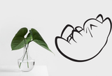 Black White Cat Style 42 Vinyl Wall Car Window Decal - Fusion Decals