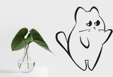 Black White Cat Style 49 Vinyl Wall Car Window Decal - Fusion Decals