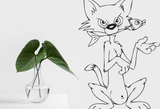 Cartoon Style Cat 1 Vinyl Wall Car Window Decal - Fusion Decals