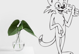 Cartoon Style Cat 3 Vinyl Wall Car Window Decal - Fusion Decals