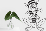 Cartoon Style Cat 4 Vinyl Wall Car Window Decal - Fusion Decals