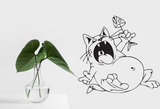Cartoon Style Cat 7 Vinyl Wall Car Window Decal - Fusion Decals