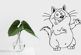 Cartoon Style Cat 8 Vinyl Wall Car Window Decal - Fusion Decals