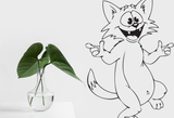 Cartoon Style Cat 10 Vinyl Wall Car Window Decal - Fusion Decals