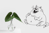 Cartoon Style Cat 15 Vinyl Wall Car Window Decal - Fusion Decals