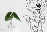 Cartoon Style Cat 16 Vinyl Wall Car Window Decal - Fusion Decals