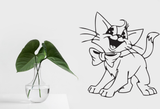 Cartoon Style Cat 17 Vinyl Wall Car Window Decal - Fusion Decals