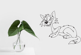 Cartoon Style Cat 28 Vinyl Wall Car Window Decal - Fusion Decals