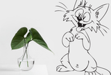 Cartoon Style Cat 29 Vinyl Wall Car Window Decal - Fusion Decals