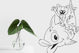 Cartoon Style Cat 34 Vinyl Wall Car Window Decal - Fusion Decals