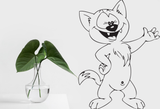 Cartoon Style Cat 35 Vinyl Wall Car Window Decal - Fusion Decals
