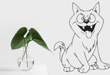 Cartoon Style Cat 36 Vinyl Wall Car Window Decal - Fusion Decals
