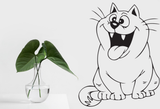 Cartoon Style Cat 47 Vinyl Wall Car Window Decal - Fusion Decals