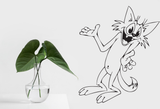 Cartoon Style Cat 48 Vinyl Wall Car Window Decal - Fusion Decals