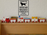 Parking for Rhodesian Ridgeback Owners Only Sign Vinyl Wall Decal - Fusion Decals