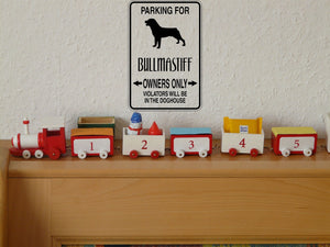 Parking for Bullmastiff Owners Only Sign Vinyl Wall Decal - Fusion Decals