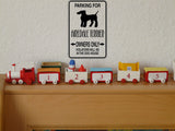 Parking for Airedale Terrier Owners Only Sign Vinyl Wall Decal - Fusion Decals